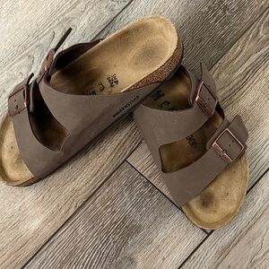 Birkenstock Taupe Double Strap Sandals